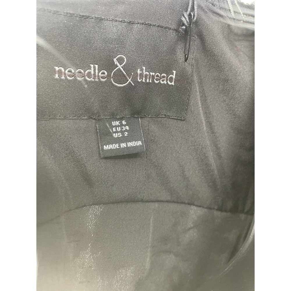 Needle & Thread Wildflower Sequin Midi Dress Size 2 Sweetheart Neck Midi - Picture 11 of 12